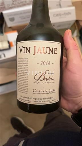 Jura Côtes-du-jura Badoz Vin Jaune 2018