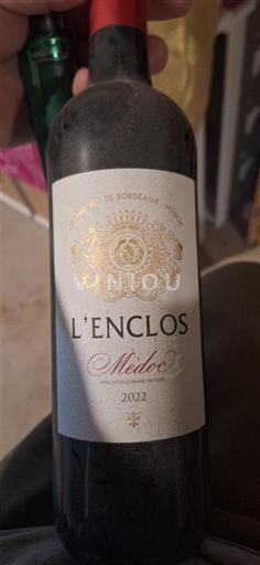 Verërat Rouge sec L'Enclos 2022 Francë Bordoja Médoc AOC
