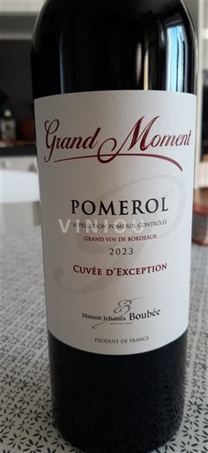 Bordeaux Pomerol Maison Johanns Boubée d'Exception 2023