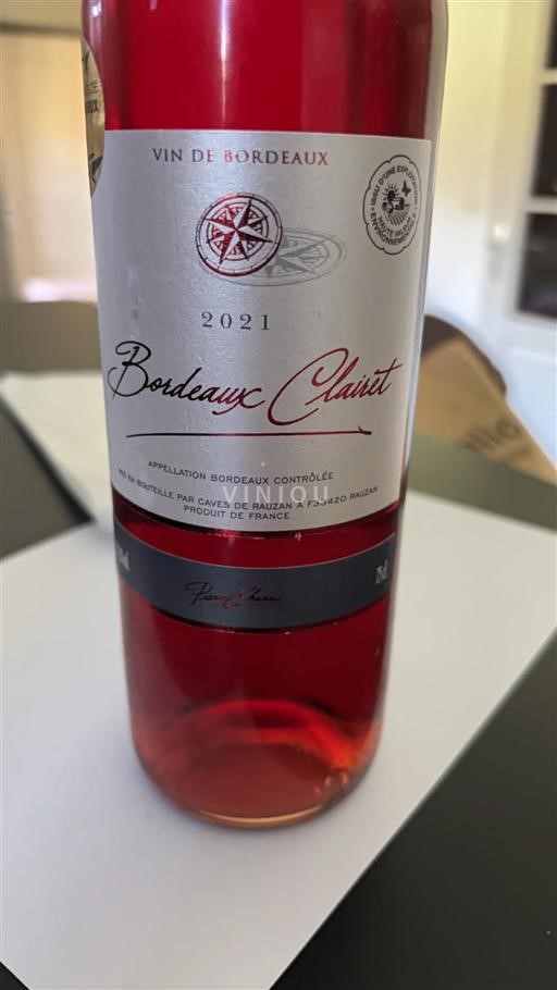 Bordeaux Bordeaux clairet Cave de Rauzan 2021