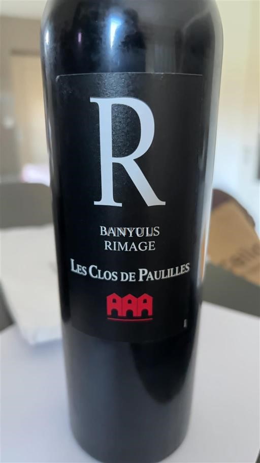 Roussillon Banyuls Les Clos de Paulilles Rimage 2022
