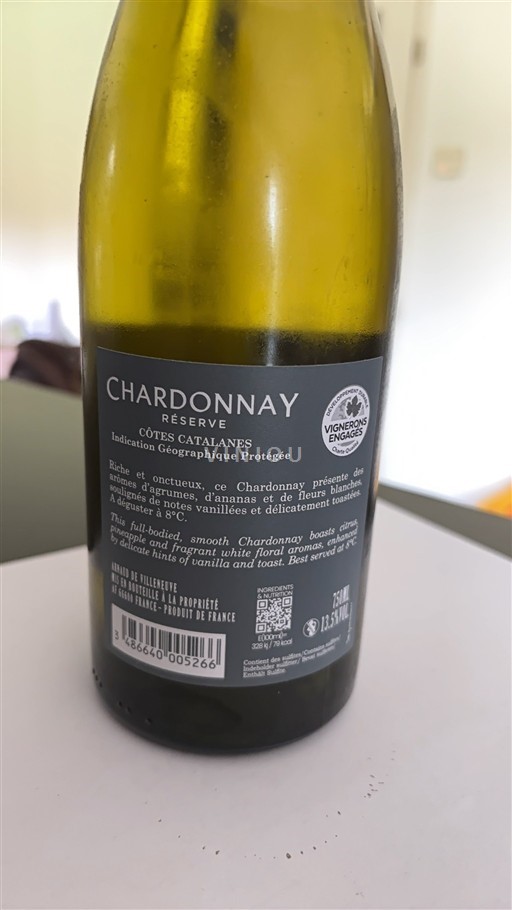 Languedoc and Roussillon Côtes Catalanes Arnaud de Villeneuve Réserve 2024