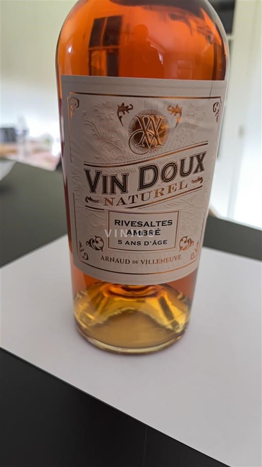 Roussillon Rivesaltes Arnaud de Villeneuve 5 ans d’âge ambré 2024