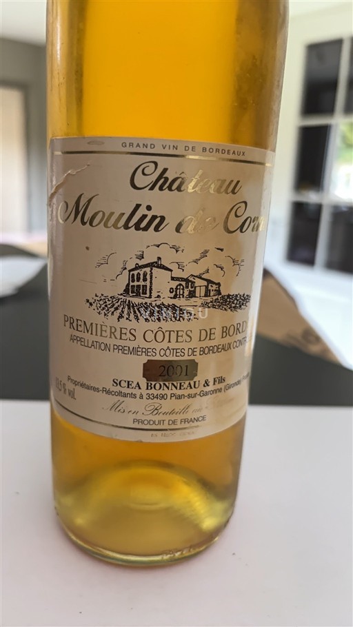 Bordeaux Premières-côtes-de-bordeaux Château Moulin de Corneil 2001