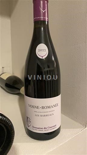Borgoña Vosne-romanée Domaine Couvent Les Barreaux 2022