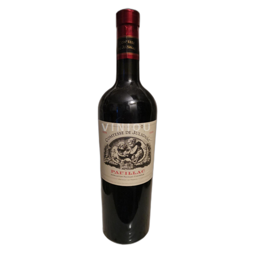 Vin Rouge sec Comtesse de Julignac 1998 France Bordeaux Pauillac AOC