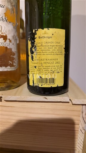 Elzas Gewurztraminer Grand Cru Domaine WOLFBERGER Grand Cru Hengst 2002