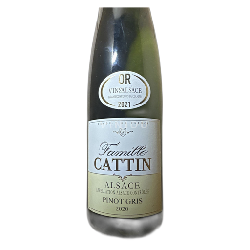 Alsace Pinot xám Famille Cattin Pinot Gris 2020