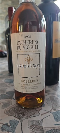 Sudoeste Pacherenc-du-vic-bilh Grains de Roy 1998