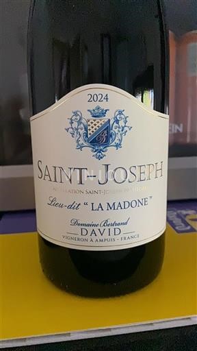 Thung lũng Rhône Saint-Joseph Domaine Bertrand David Lieu-dit La Madone 2024