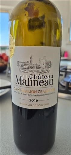 Bordeaux Saint-Émilion Grand Cru Grand Cru Château Malineau 2016