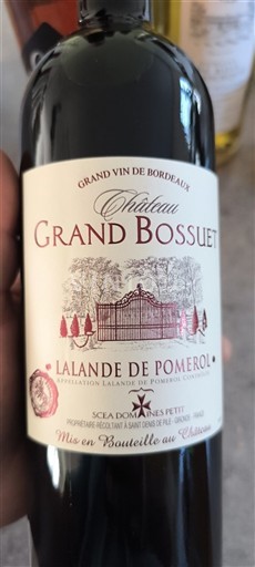 Bordeaux Lalande-de-pomerol Château Grand Bossuet 2023