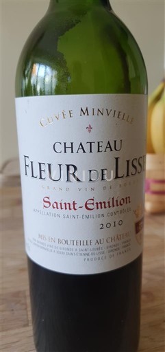 Bordeaux Saint-Émilion Château Fleur de Lisse Minvielle 2010