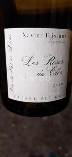 Thung lũng sông Loire Thung lũng Loire Xavier Frissant Les Roses du Clos 2020