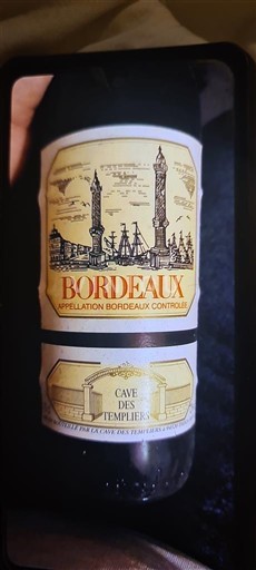 Bordeaux Cave des Templiers Ikke årgangsbestemt
