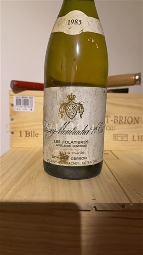 Borgoña Puligny-Montrachet Premier Cru Domaine Gerson Les Folatières 1985