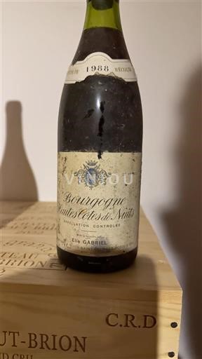 Burgundsko Hautes Côtes de Nuits Elie Gabriel 1988