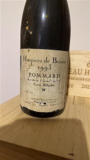 Burgundy Pommard Hospices de Beaune Billardet 1993