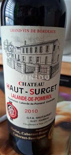 Bordeaux Lalande-de-Pomerol Château Haut-Surget 2010