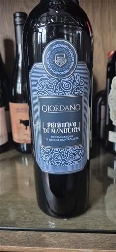 Apulija Primitivo di Manduria Giordano Neleten.