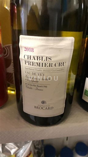 Burgundi Chablis Premier Cru Domaine Jean-Marc Brocard Vau de Vey 2018