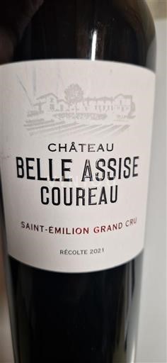Bordeaux Saint-Émilion Grand Cru Grand Cru Château Belle Assise Coureau 2021