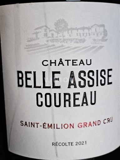 Bordoja Saint-Émilion Grand Cru Grand Cru Château Belle Assise Coureau 2021