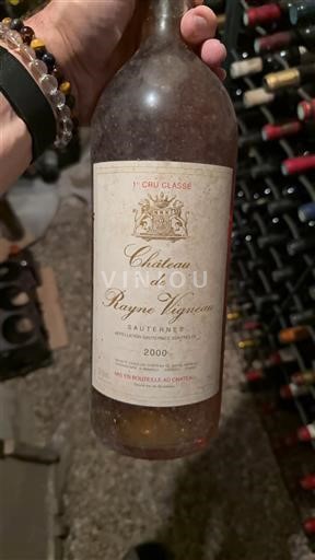 Bordeaux Sauternes 1er Cru Classé Château Rayne Vigneau 2000