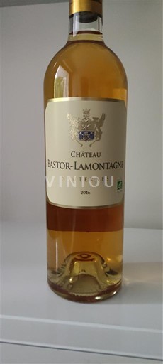 Bordeaux Sauternes Château Bastor-Lamontagne 2016