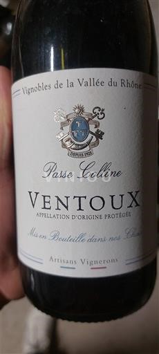 Rhône-dalen Ventoux Vignobles de la Vallée du Rhône Passe Colline 2022