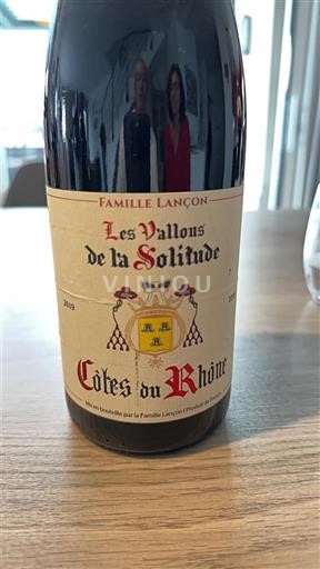 Rona dolina Côtes-du-Rhône Les Vallons de la Solitude 2019