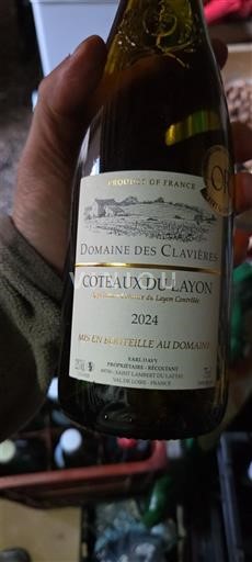 Loirevallei Coteaux du Layon Domaine Des Clavières 2024