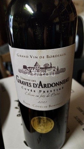 Bordeaux Blaye-côtes-de-bordeaux Domaine Des Graves Ardonneau Prestige 2021