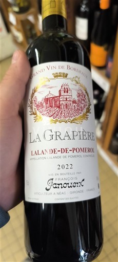 Bordeaux Lalande-de-Pomerol La Grapiere 2022