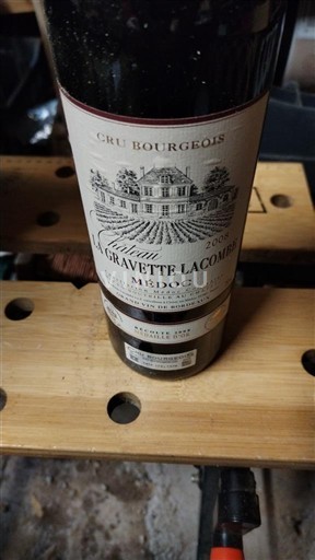 Burdeos Médoc Cru Bourgeois Château Gravette Lacombe 2008