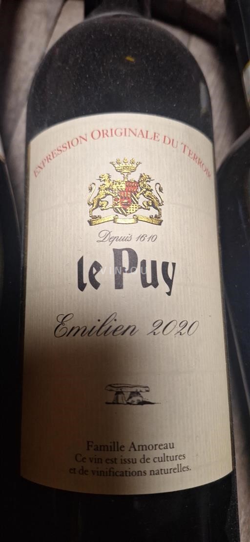 Bordeaux Côtes de Bordeaux Le Puy Emilien 2020