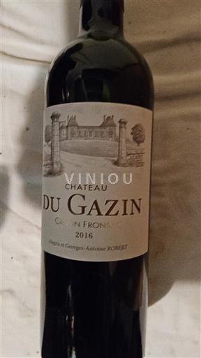 Bordeaux Canon-Fronsac Château Gazin 2016