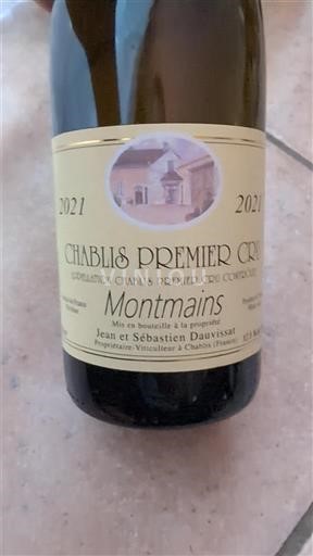 Burgundsko Chablis Premier Cru Jean et Sébastien Dauvissat Montmains 2021