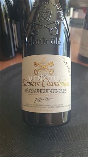 Rhônen laakso Châteauneuf-du-Pape Jean-Pierre Boisson Elisabeth Chambellan Vieilles Vignes 2020