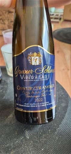 Elsass Vendanges Tardives Greiner-Scholer Gewurztraminer Vendanges Tardives 2022