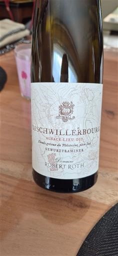Alsace Domaine Robert Roth Orschwillerbourg Alsace Lieu-dit Gewurztraminer 2022