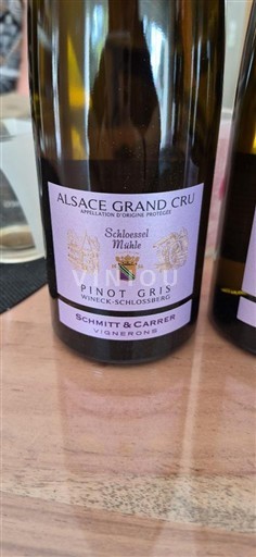 Alsacia No especificado Grand Cru Schmitt & Carrer Schlossel Mühle 2023