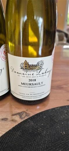 Bourgogne Meursault Domaine Lahaye 2018