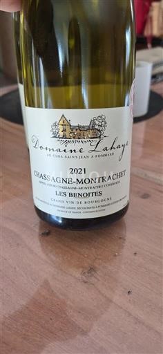 Bourgogne Chassagne-montrachet Domaine Lahaye Les Benoites 2021