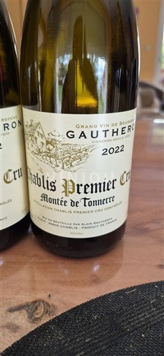 Burgundi Chablis Premier Cru Domaine Gautheron Montée de Tonnerre 2022