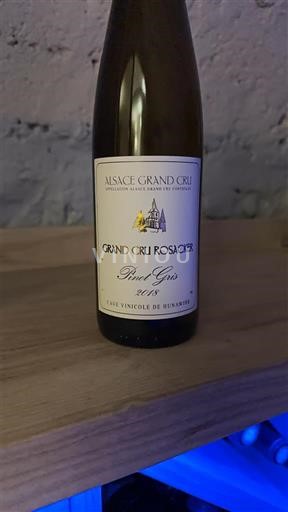 Alsácia Pinot gris Grand Cru Cave Vinicole de Hunawihr Grand Cru Rosacker 2018