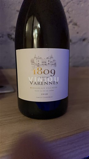 Beaujolais Beaujolais byar Château Varennes 1809 2018