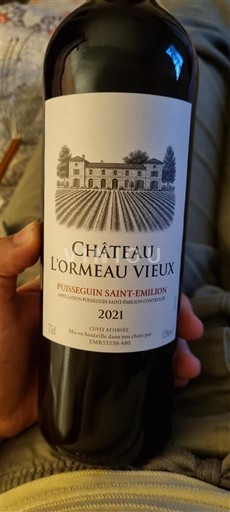 Burdeos Puisseguin-saint-émilion Château L'Ormeau Vieux Réservée 2021