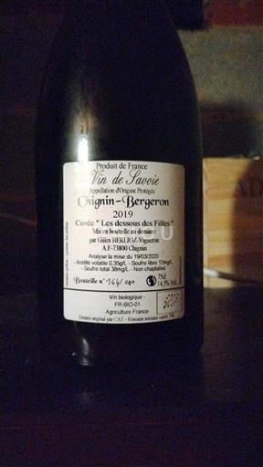 Savoie and Bugey Roussette of Savoie Gilles Berlioz Les dessous des Filles 2019