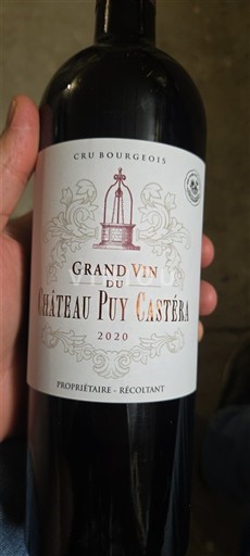 Bordeaux Médoc Château Puy Castéra Grand Vin 2020
